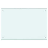 Kitchen Backsplash Milk 90x60 cm Tempered Glass 249459