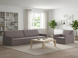 Sofa Set 2 pcs Taupe Fabric 3433182