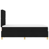 Box Spring Bed with Headboard Black 120 x 200 cm Fabric 3339534