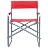 Director's Chairs 2 pcs Steel Red 47919