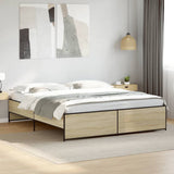 Bed Frame without Mattress Sonoma Oak 180x200 cm Super King 3279873