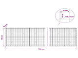 Gabion with 3.5 mm Wire and 10x10 cm Mesh 700x30x100 cm 3463208