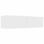 TV Cabinet White 120x30x30 cm Engineered Wood 801490