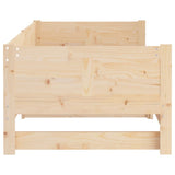 Pull-out Day Bed without Mattress Solid Wood Pine 2x cm 820257