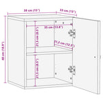 Bathroom Wall Cabinet 38x33x48 cm Solid Wood Reclaimed 351992