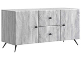 Sideboard Grey Sonoma 89 x 34.5 x 60 cm Engineered Wood 895581