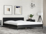 Bed Frame without Mattress Black 140x200 cm 3279997