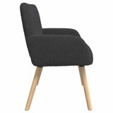 2 Seater Sofa with Solid Wood Legs Dark Grey Boucl 42051067