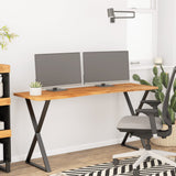Desk Top 160x50x2.5 cm Rectangular Solid Wood Acacia 370168