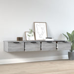 Wall Cabinets 2 pcs Grey Sonoma 68x30x20 cm Engineered Wood 3115898