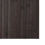 Rug Rectangular Dark Brown 100x500 cm Bamboo 376827