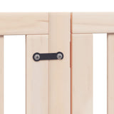Dog Gate with Door Foldable 6 Panels 300 cm Poplar Wood 352239