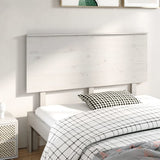 Bed Headboard White 144x6x82.5 cm Solid Wood Pine 819171