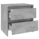 Bedside Cabinets 2 pcs Concrete Grey 45x34.5x44.5 cm Engineered Wood 809854