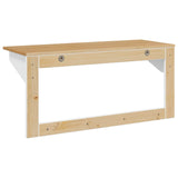Coat Rack HILL White and Honey Brown 90 x 35 x 41.5 cm 42025034
