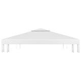 2-Tier Gazebo Top Cover 310 g/m² 3x3 m White 312074
