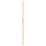 Walk-In Shower Wall Folding Gold 120 x 6.5 x 190 cm 42017974