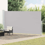 Patio Retractable Side Awning 200x500 cm Grey 313419