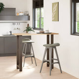 Bar Table Legs Natural Steel 2 pcs 40x cm Steel 4013351