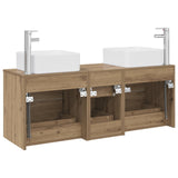 Bathroom Cabinet Set 3 pcs Artisan Oak 49.5 x 41 x 63 cm 3405834