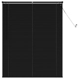 Venetian Blind Black 150 x 120 cm 25 mm PVC 42003740
