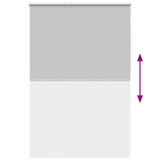 Roller Blind Blackout Light Grey 165x230 cm Fabric Width 161.6 cm Polyester 4011479