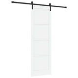 Sliding Door Manual White and black 78 x 232 cm 3333307