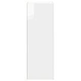 Sideboard High Gloss White 40 x 35 x 100.5 cm Engineered Wood 891308