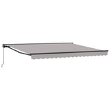 Awning Frame Light Grey 400 x 300 cm Polyester with PU coating 3330653