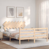 Bed Frame without Mattress 140x200 cm Solid Wood 3195286