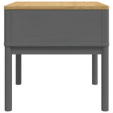Lamp Table FLORO Grey 55x55x54 cm Solid Wood Pine 374028