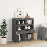 Highboard Grey 100x40x108.5 cm Solid Wood Pine 820164