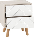 ZNTS Dixie 2 Drawer Bedside 100-103-087