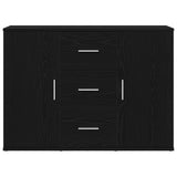Sideboard Black Oak 91x29.5x65 cm Engineered Wood 862477