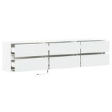 TV Wall Cabinet with LED White 180x31x45 cm 3307933