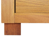 Cabinet with Drawer with Storage Brown Solid Oak Wood 4106557