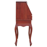 ZNTS Secretary Desk Brown 78x42x103 cm Solid Mahogany Wood 283841