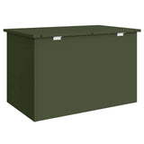 Outdoor Storage Box Olive Green 80 x 50.5 x 50 cm Steel 874570