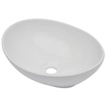 ZNTS Two Piece Bathroom Furniture Set Ceramic White 279339