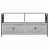 TV Cabinet Grey Sonoma 90x33x45 cm Engineered Wood&Iron 831796