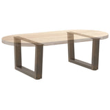 Coffee Table Legs V-Shape 2 pcs Natural Steel 50x cm Steel 4012611