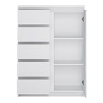 Fribo 1 door 5 drawer cabinet in White 4400501