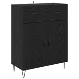 Highboard Black Oak 69.5 x 34 x 90 cm Engineered Wood 3402711