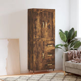 Highboard Smoked Oak 69.5x34x180 cm Engineered Wood 3199798