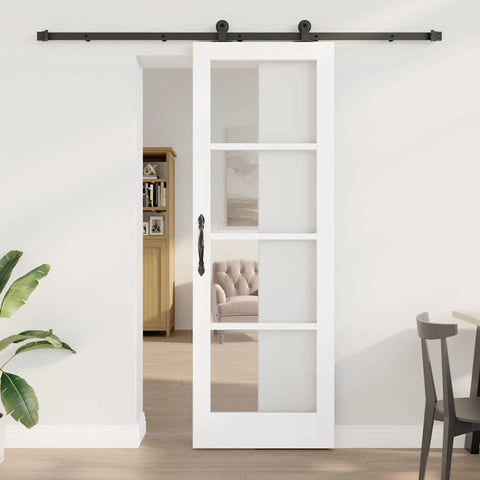 Sliding Door Manual ORKDAL White 73.5 x 211 cm Wood and metal 3332130