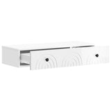 Wall-Mounted Side Table High Gloss White 87.5 x 34.5 x 17 cm 898159