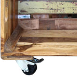 Coffee Table Solid Reclaimed Wood 70x70x35 cm 243306