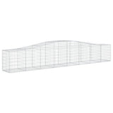 Arched Gabion Baskets 7 pcs 400x50x60/80 cm Galvanised Iron 3145935