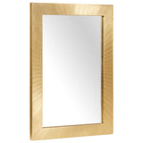 Bathroom Cabinet Set 4 pcs Black and Gold Solid Mango Wood 3310026