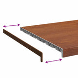 Window Sill Brown wood 100 x 50 x 4.5 cm PVC 42046935
